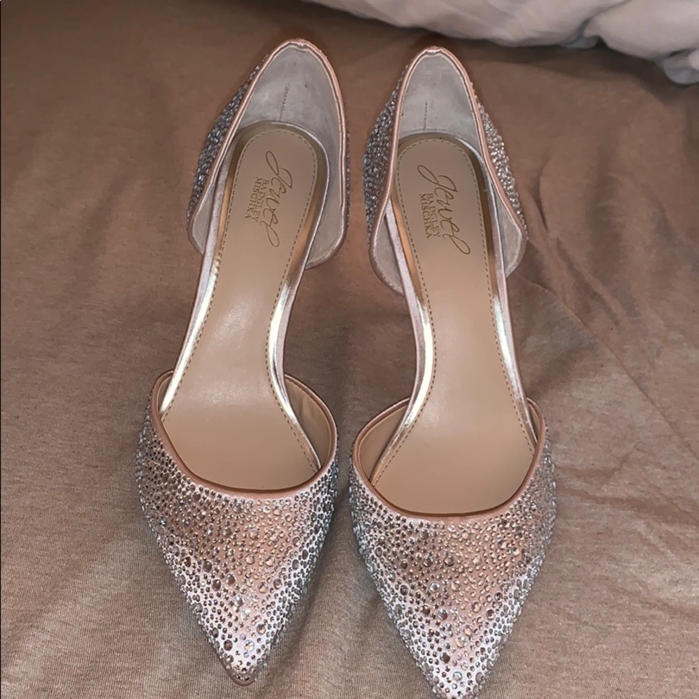 Badgley Mischka jewel pumps. Never worn !